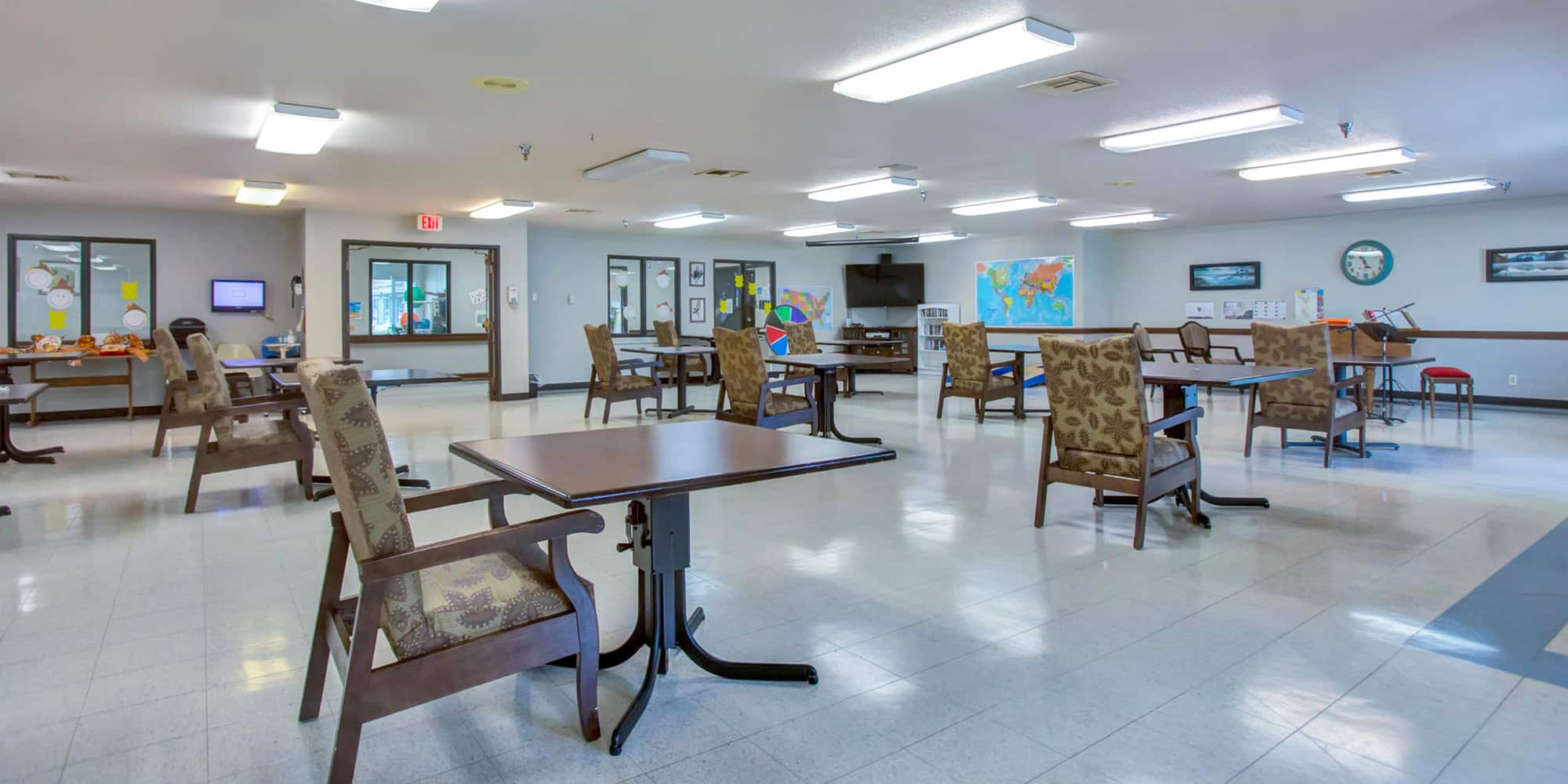 Sitting area at South Creek Post Acute
