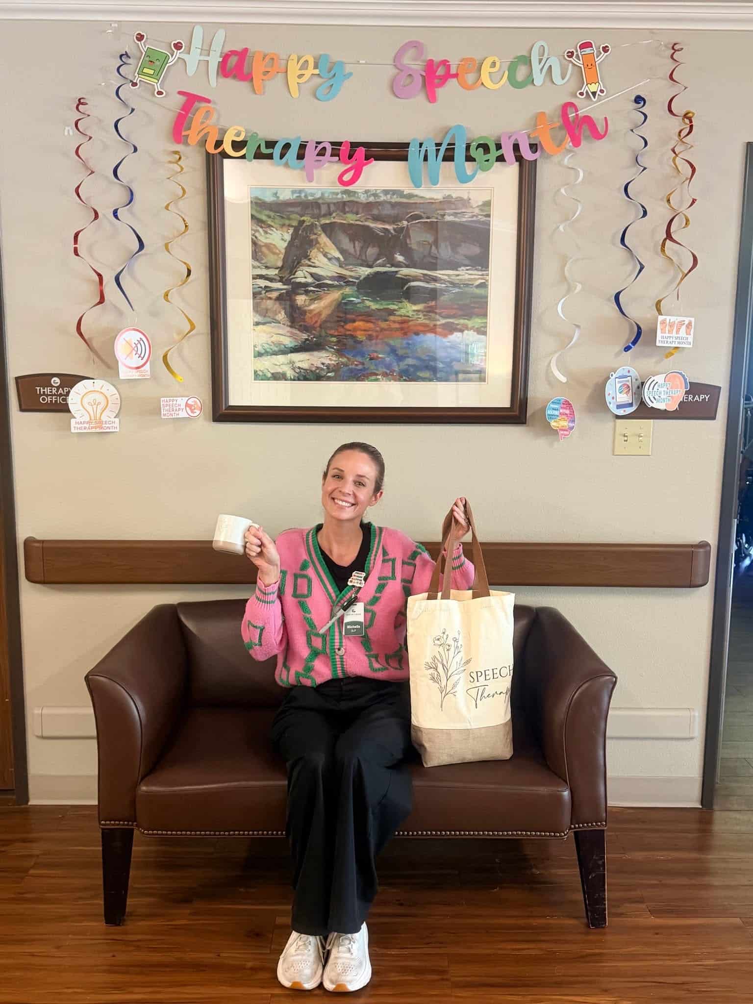 Speech-Language Pathologist Michelle Berg provides a seamless transition for speech therapy patients at South Creek Post Acute.